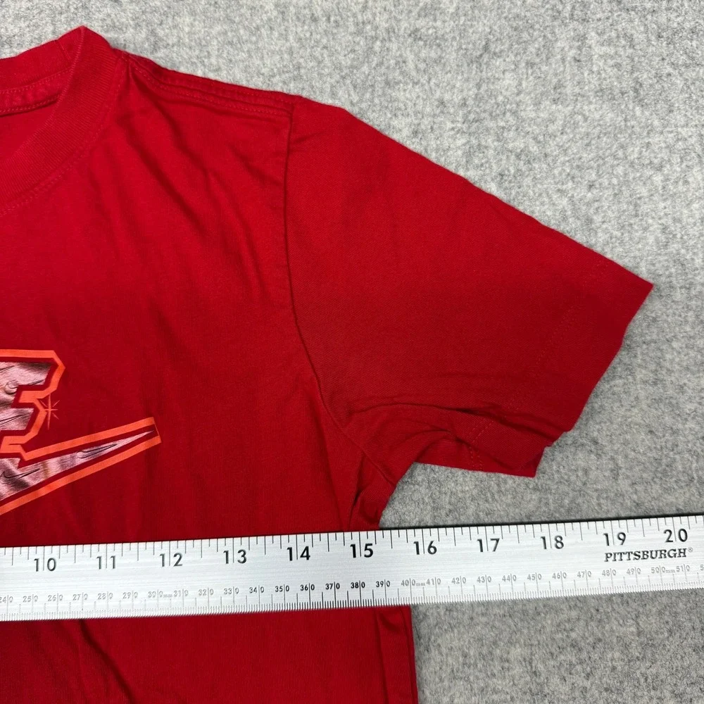 Nike | Graphic T-Shirt | Size M | Red | Metallic Logo Short Sleeve Crew Neck Tee